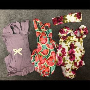 6-9 month ROMPERS Brand New!